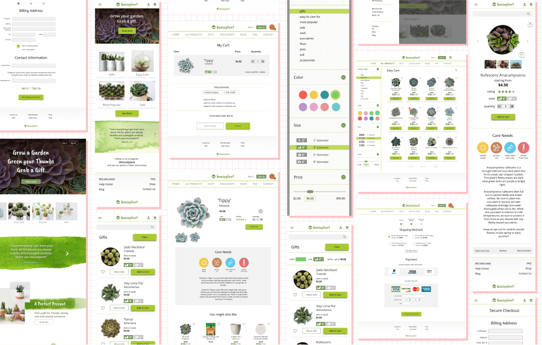 high fidelity wireframes