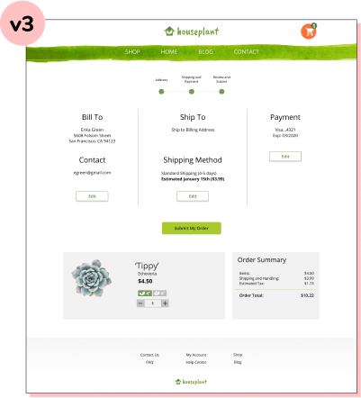review and submit iteration three